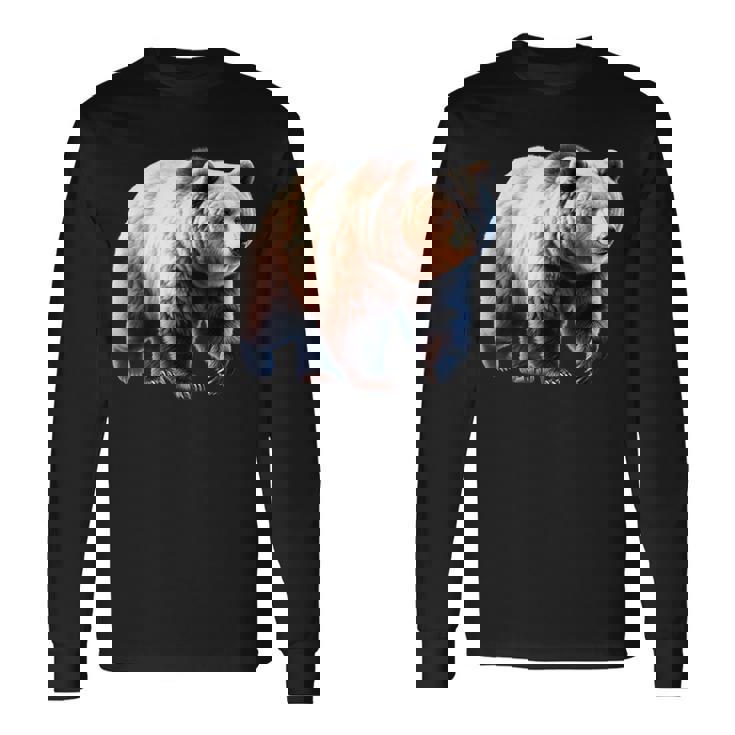 グリズリーベア×ヒグマ 長袖Tシャツ ギフトのアイデア