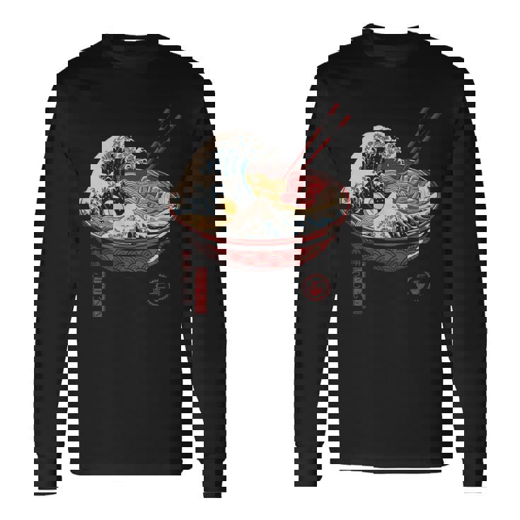 グレートラーメンウェーブ らーめんと波）Ｔシャツ 長袖Tシャツ