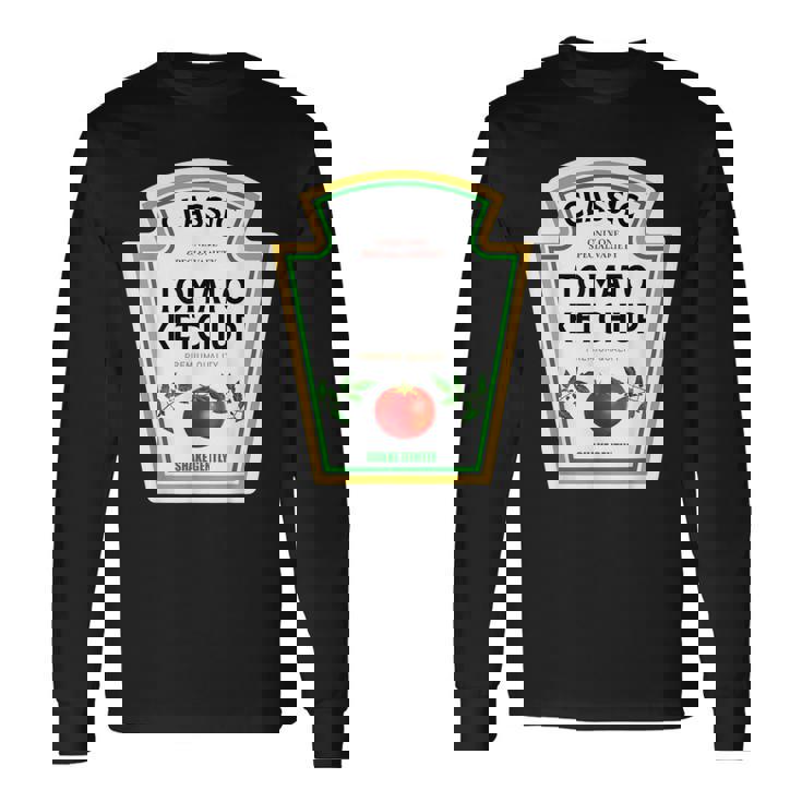 ケチャップ ハロウィン 2024 コスチューム ファミリー お揃い マスタード グループ 長袖Tシャツ