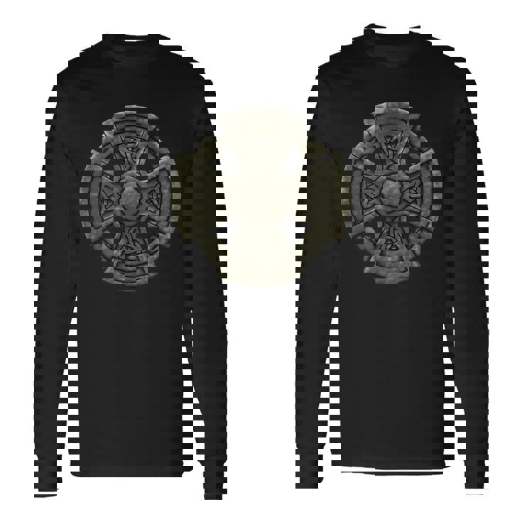 ケルト十字架 中世のシンボル ケルトバイキング 長袖Tシャツ