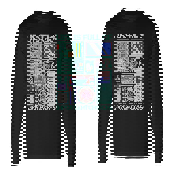 ゲーム パソコン 面白いtシャツ ゲーマー ネタ メンズ おもしろ 面白い 服 オリジナル グッズ 文字tシャツ 長袖Tシャツ