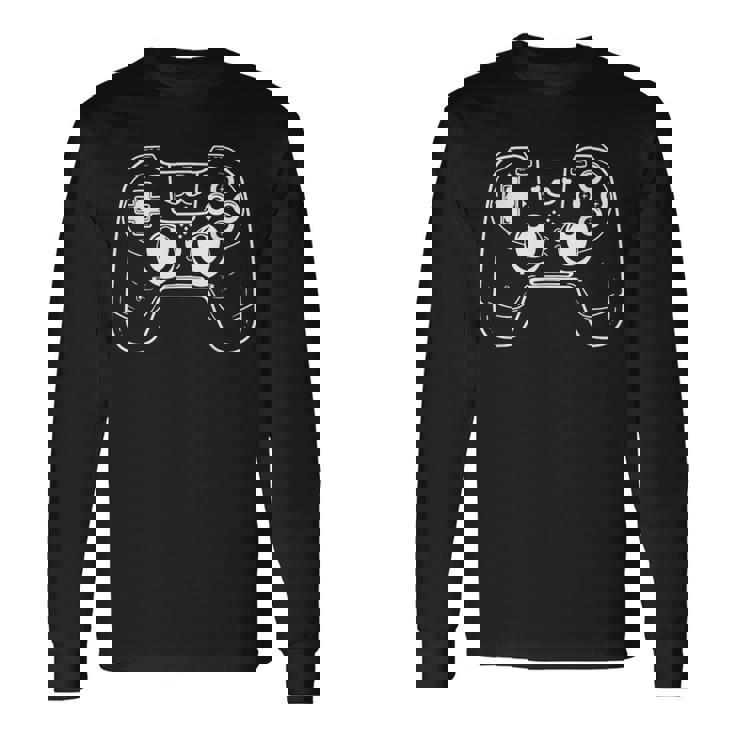 ゲームコントローラー 一本の線 Esports 長袖Tシャツ