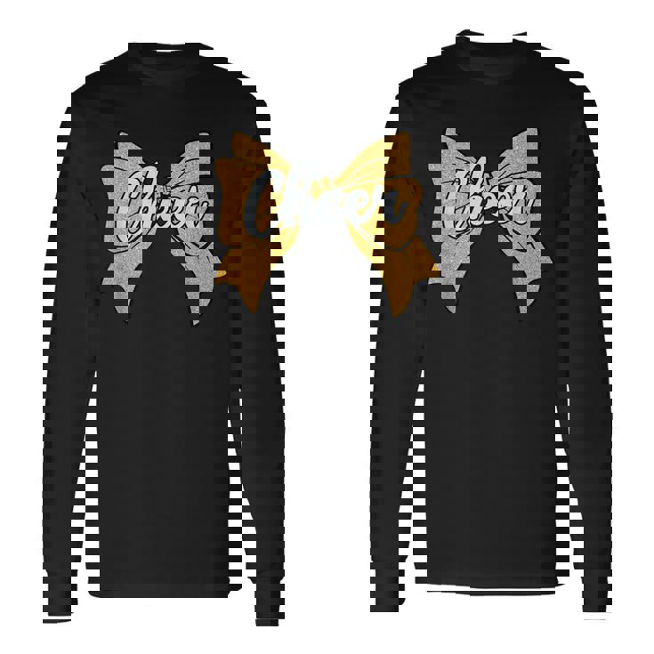 コケット チアボウ イエロー スポーツ チアリーダー チアリーダー 長袖Tシャツ ギフトのアイデア