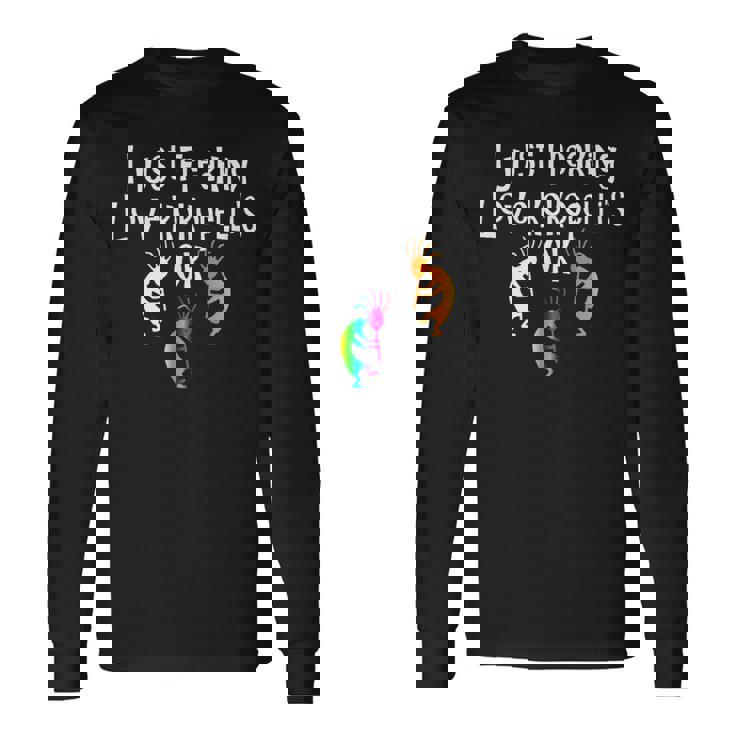 ココペリtシャツ ネイティブアメリカン タトゥースタイル ココペリ 長袖Tシャツ