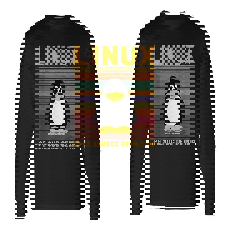 メンズ コンピューター オタク Linux ルートペンギン タックス 言葉 ギフト 長袖Tシャツ
