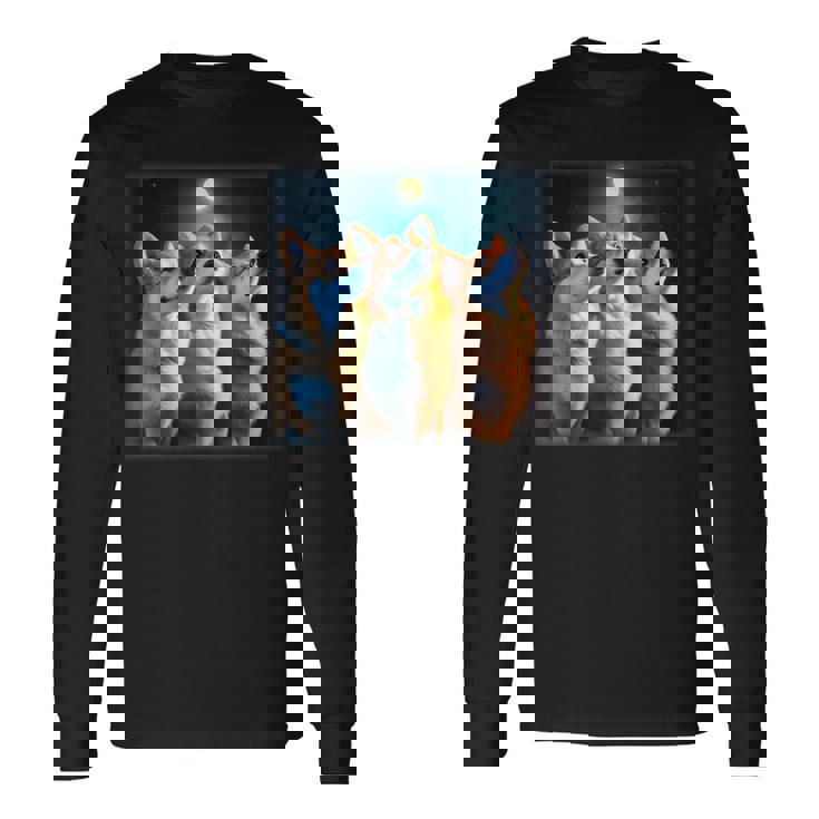 コーギー 面白いtシャツ 犬 かわいい メンズ 子供 おもしろ 服 雑貨 グッズ ネタ わんこ イヌ 長袖Tシャツ