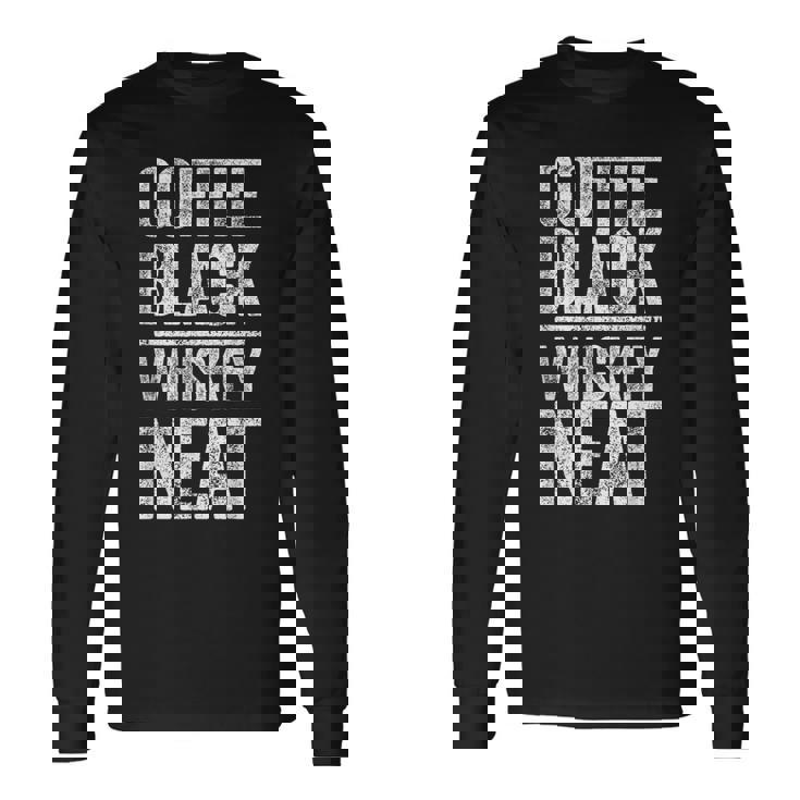 コーヒー ブラック ウイスキー きちんとしたシャツ 面白い バーボン ウイスキー スコッチ 長袖Tシャツ ギフトのアイデア