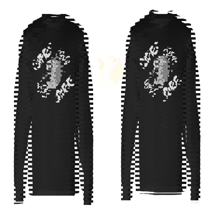 コーヒー スパイキー ペット 長袖Tシャツ