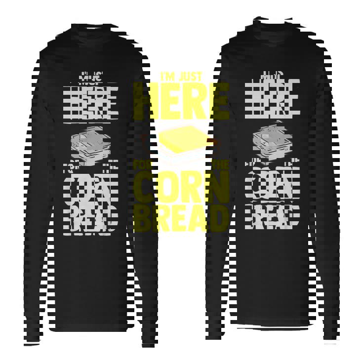 コーンブレッドレシピ 食べ物 面白いコーンベーキング 長袖Tシャツ