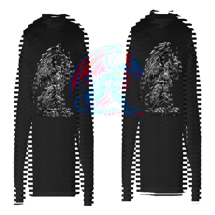 ゴシックガーゴイル 長袖Tシャツ