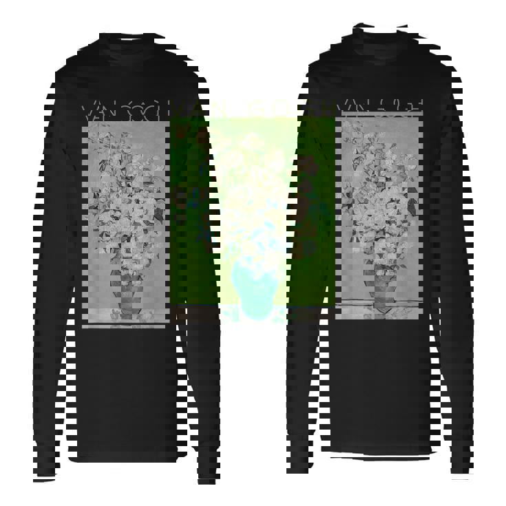 ゴッホローズアートスプリング 長袖Tシャツ