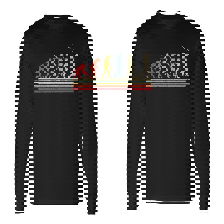 ゴルファー&ゴルファーへのレトロなゴルフエボリューションギフト 長袖Tシャツ ギフトのアイデア