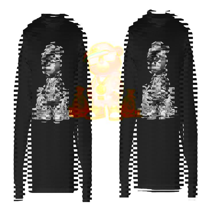 ゴールデンテディベア ボスマネーバッグ ゴールデンコイン&チェーン 長袖Tシャツ