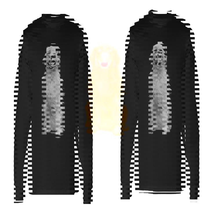 ゴールデンレトリバー ドッグ、ラブゴールデンレトリバー 長袖Tシャツ