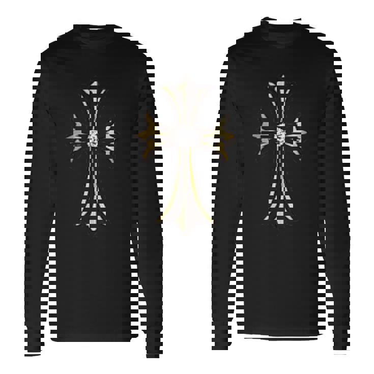 ゴールドクロス ダイヤ 長袖Tシャツ