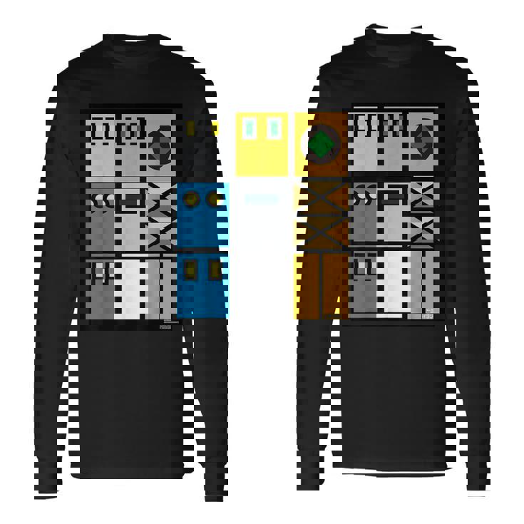 ゴールドライタン カラーデザイン 長袖Tシャツ