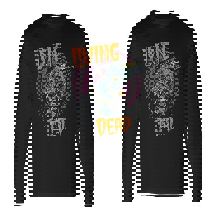 サイコビリー ホラー パンクロック Hr Living Dead Zombie 長袖Tシャツ