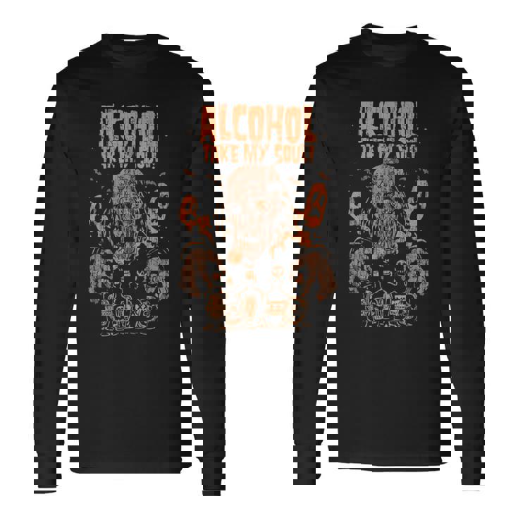 サイコビリー ホラー パンクロック Hr ドランクゾンビ 長袖Tシャツ