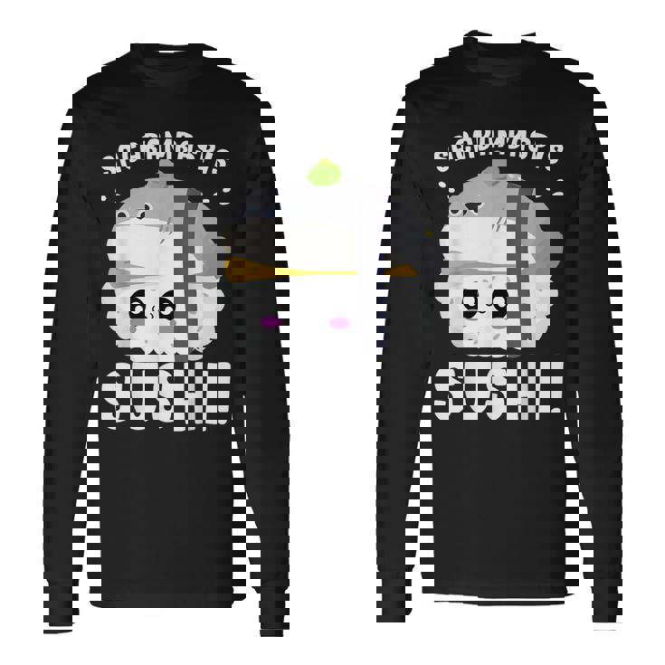 サカバンバスピス寿司 魚ミーム 和食 長袖Tシャツ