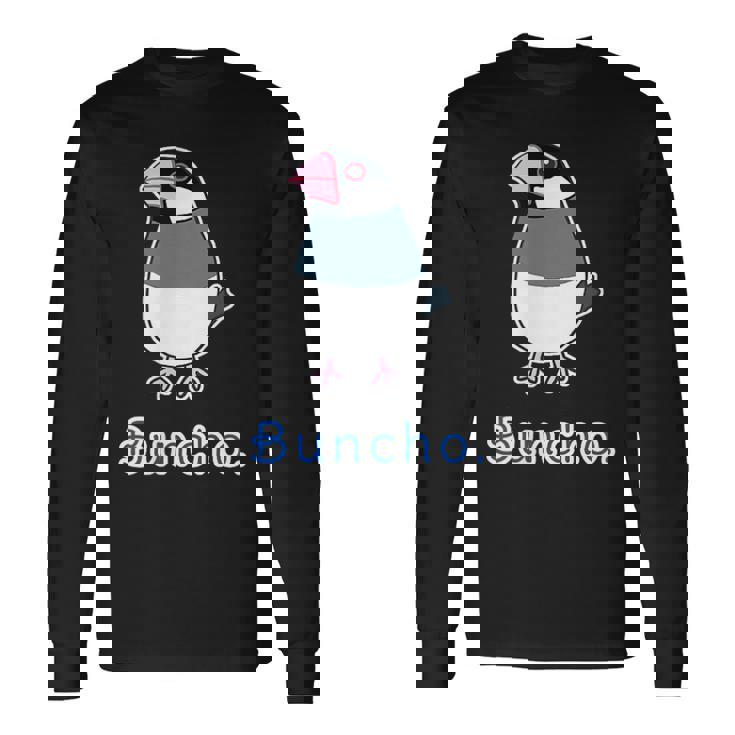 サクラブンチョウ さん『セルフィー』桜文鳥【どうぶつフレンズ】動物 イラスト 長袖Tシャツ