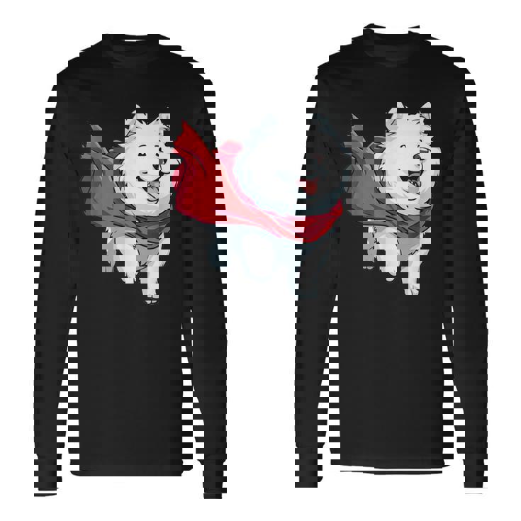 サモエド犬-サモエド 長袖Tシャツ ギフトのアイデア