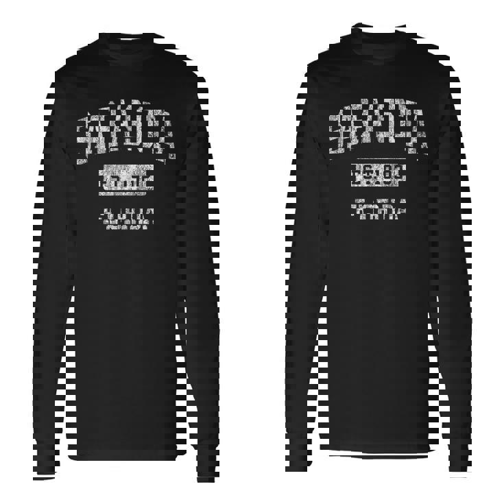 サラソタ フロリダ Fl ヴィンテージ 確立されたスポーツデザイン 長袖Tシャツ