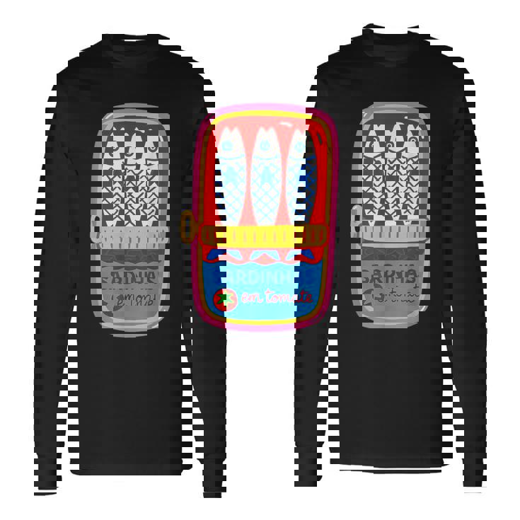 サルディーニャス エム トメイト 遊び心のあるイラスト 長袖Tシャツ