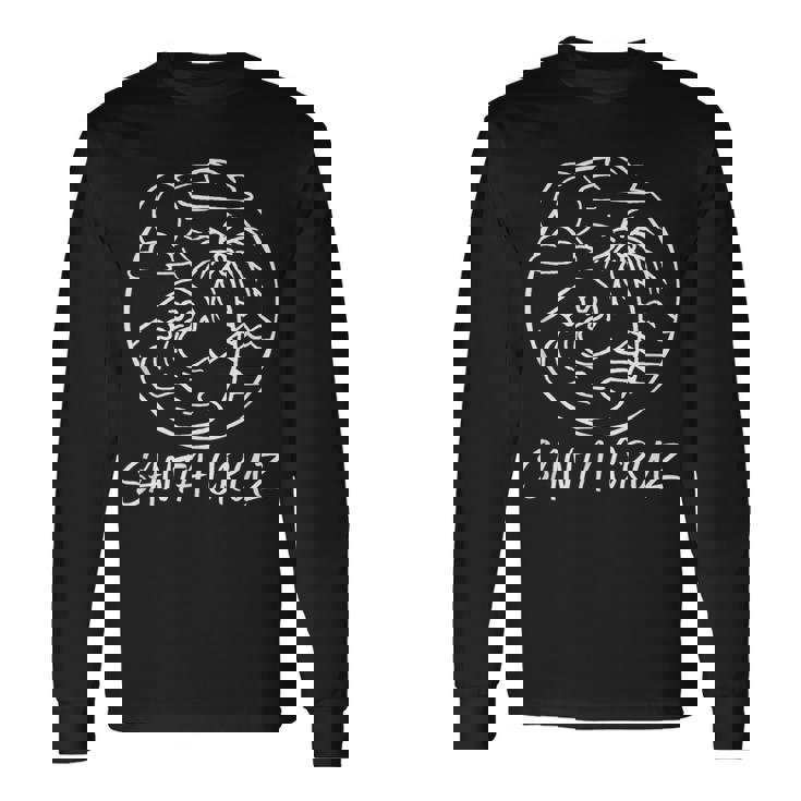 サンタクルーズ カリフォルニア サーフィン サーファー ビンテージ レトロ 長袖Tシャツ