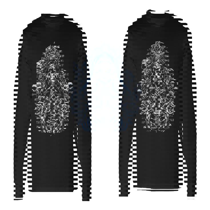 サンタ・ムエルテ 死神 長袖Tシャツ