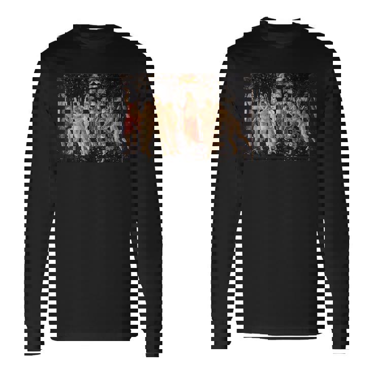 サンドロ・ボッティチェリの春（プリマヴェーラ） 長袖Tシャツ