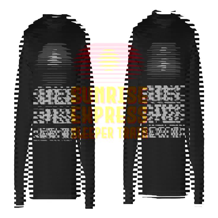 サンライズ特急電車 日本 東京 岡山 出雲 高松 長袖Tシャツ