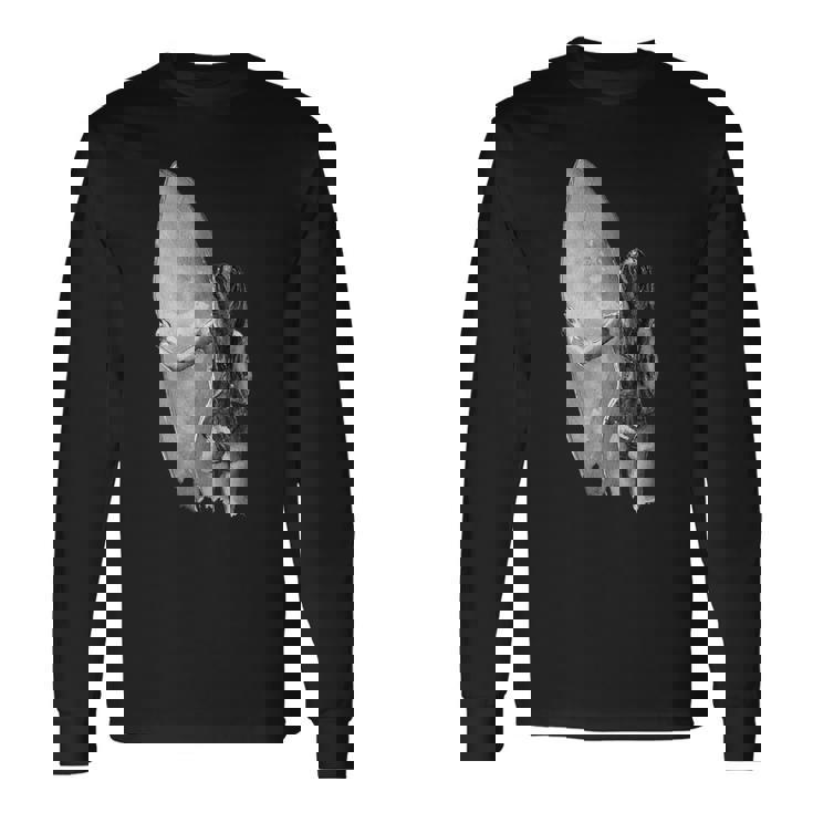 サーファー サーフボード サーフボード ビーチウェイブライダー 長袖Tシャツ