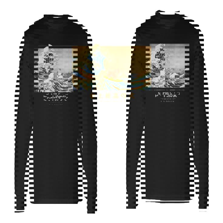 サーフィン シェトランド 羊 シェルティ 神奈川波 和 犬 長袖Tシャツ