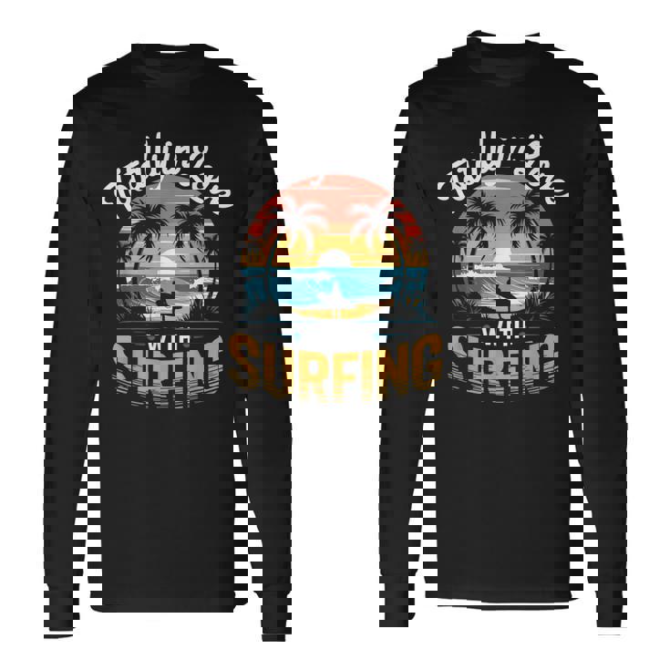 サーフィンサーフボードが大好き。メンズサーフボーダー用。 長袖Tシャツ