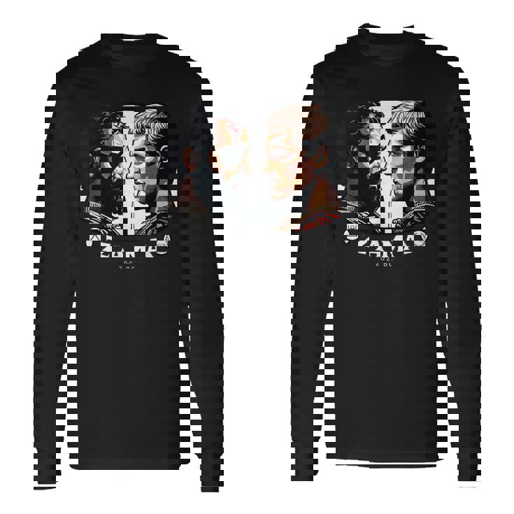 ザマの戦い ハンニバル対スキピオ カルタゴとローマ 長袖Tシャツ ギフトのアイデア