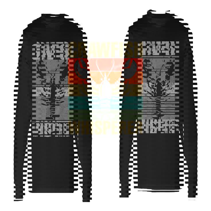 ザリガニ レトロ 面白い ザリガニ シーフード ロブスター ザリガニ好き 長袖Tシャツ