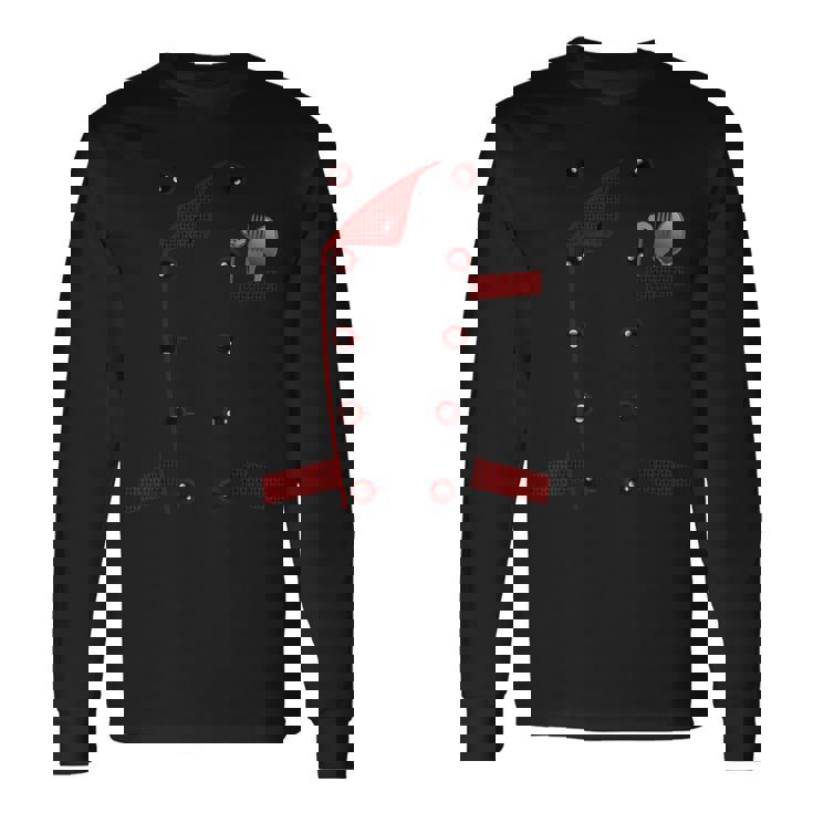 シェフ クックシャツ ファニー フーディ フェイク ユニフォーム ジャケット コスチューム 長袖Tシャツ