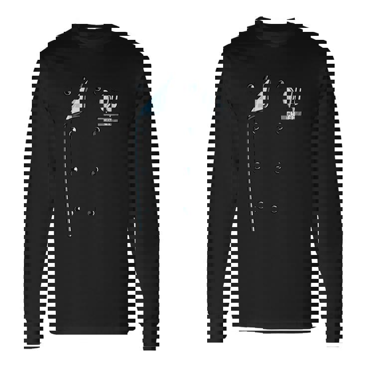 シェフコスチュームコートユニフォーム おもしろクックジャケット 料理用 長袖Tシャツ