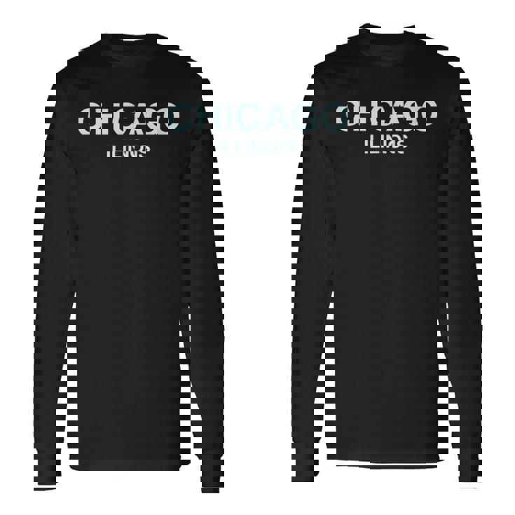シカゴイリノイ大学-大学、学校 シカゴ 長袖Tシャツ
