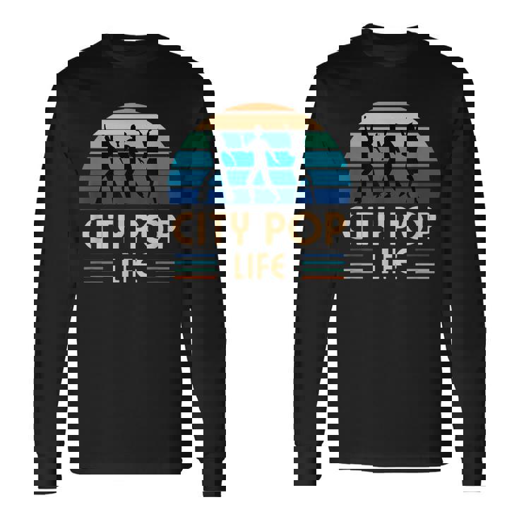 シティポップライフ 長袖Tシャツ