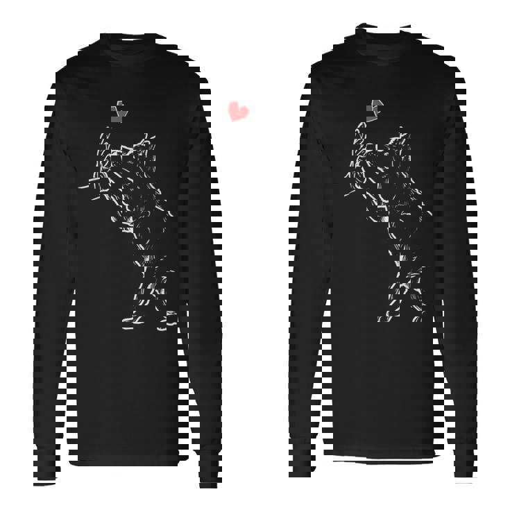 シベリアンハスキー犬愛かわいいシベリアンハスキー 長袖Tシャツ