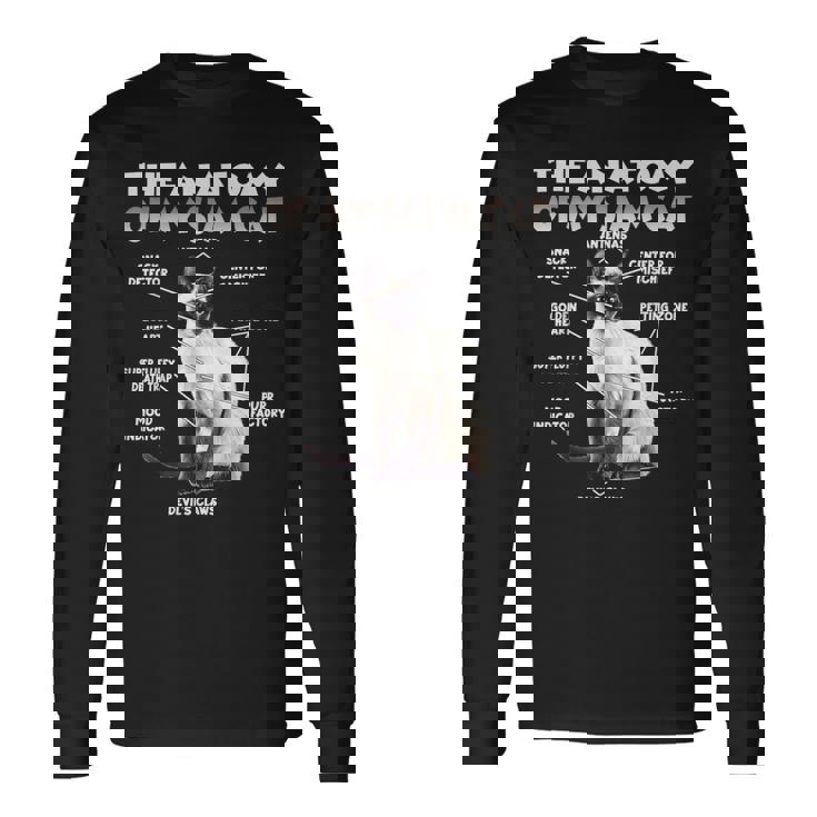 シャム猫 T 長袖Tシャツ