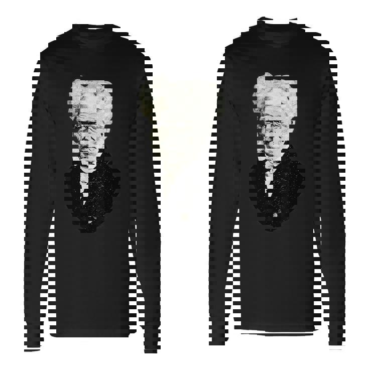ショーペンハウアー実存主義哲学 長袖Tシャツ