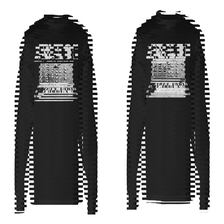 シンセサイザー キーボード シンセ ミュージシャン 長袖Tシャツ