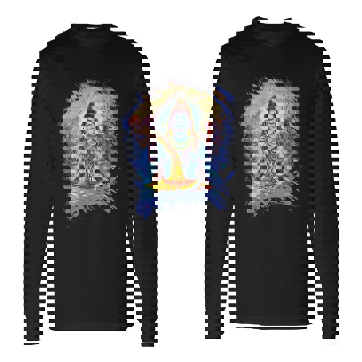 シヴァ ヒンズー教の神 長袖Tシャツ