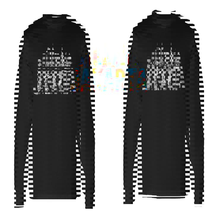 ジャカルタ旅行 インドネシア アウトフィット バケーション ジャカルタ 長袖Tシャツ