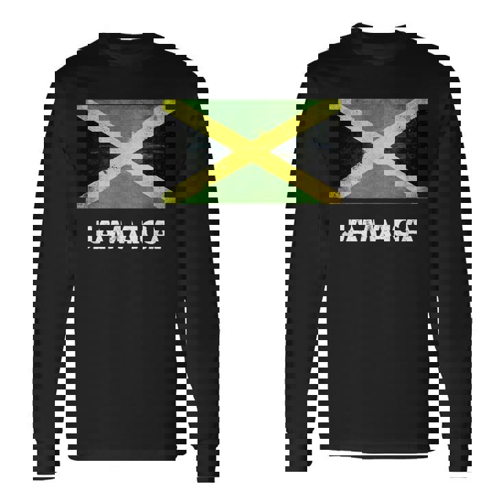 ジャマイカ ジャマイカ国旗 長袖Tシャツ