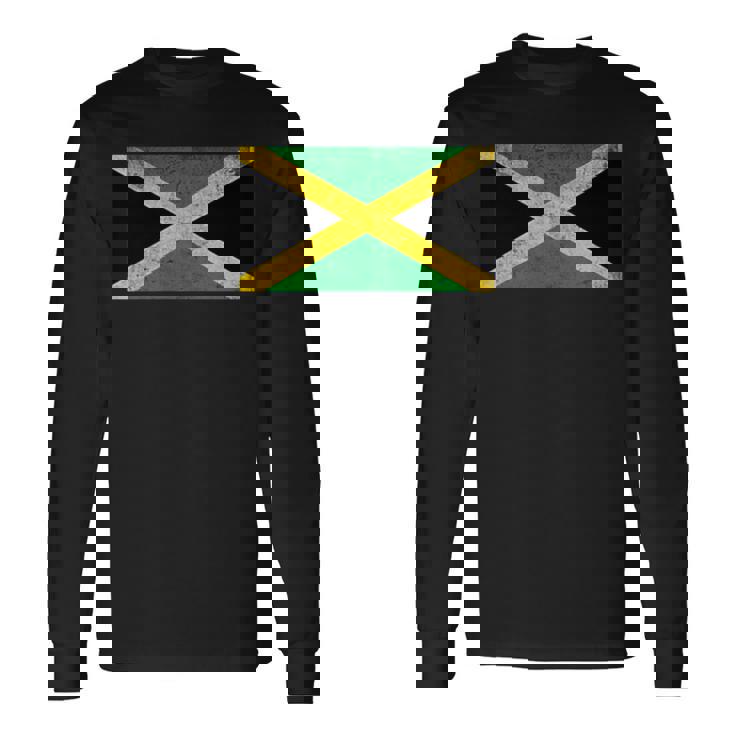 ジャマイカ国旗グラフィック メンズ レディース キッズ 長袖Tシャツ