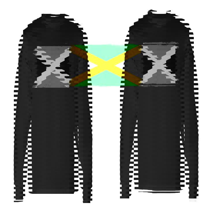 ジャマイカ国旗ジャマイカ 長袖Tシャツ