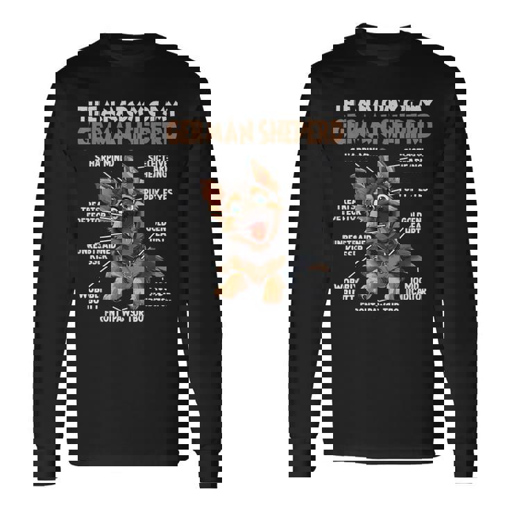 ジャーマン シェパードの犬の散歩 T 犬愛好家のジャーマン シェパード 長袖Tシャツ